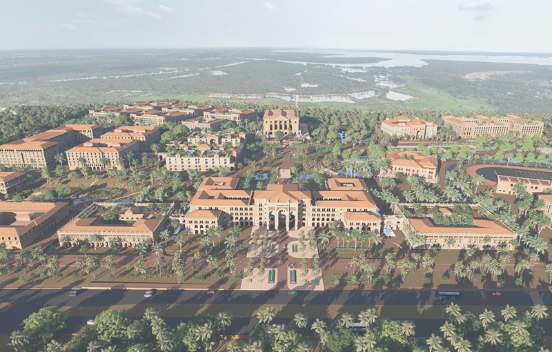 海南莫斯科动力大学(筹)校区整体效果图。黄宏康供图