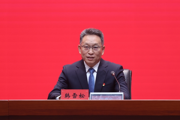 黑龙江省工业和信息化厅党组书记、厅长韩雪松。石启立 摄