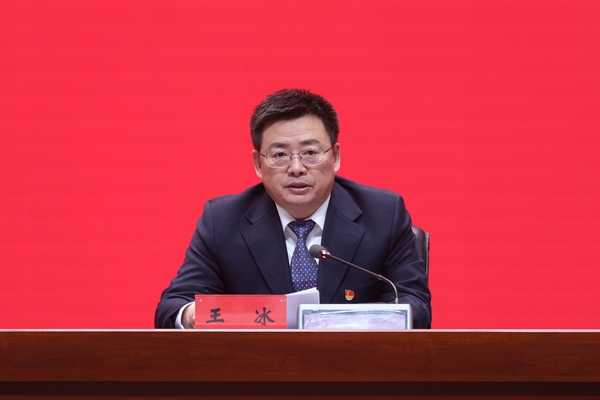 黑龙江省工信厅党组成员、副厅长王冰。石启立 摄