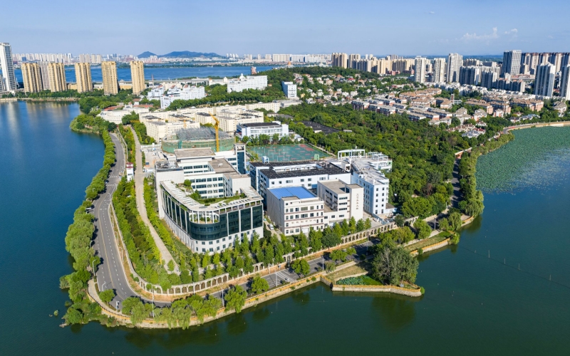 武昌理工学院航拍图。