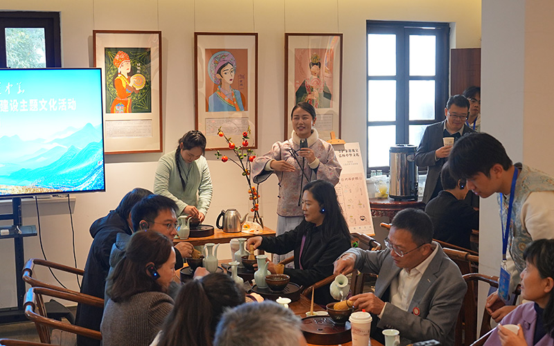 宋代点茶体验现场。