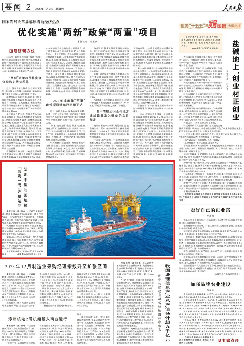 《人民日报》(2026年01月03日 第 02 版)