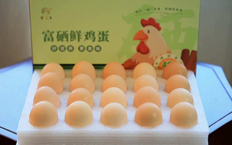 省人大代表汪军带来的鸡蛋。