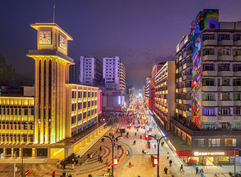 黄石交通路步行街。