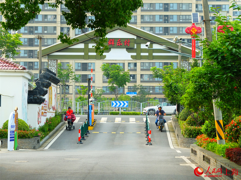 上海近郊乡村群乐村。人民网记者 葛俊俊摄