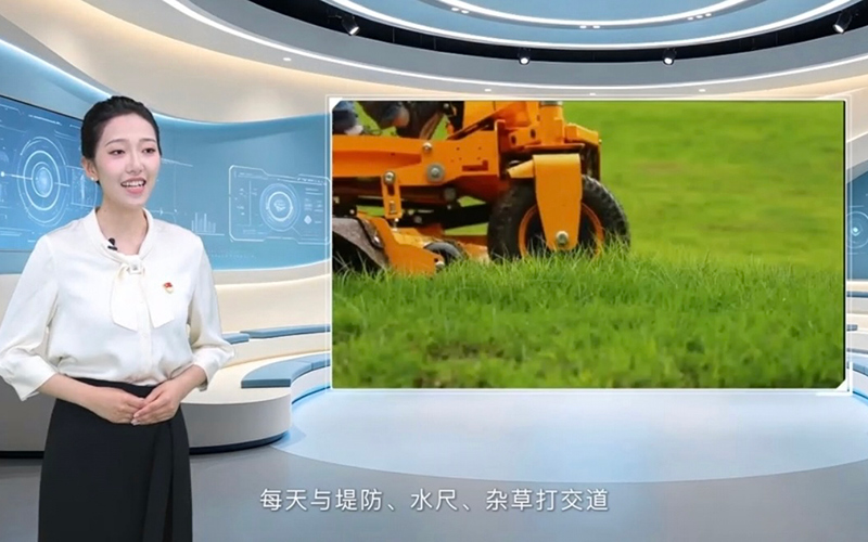 王婷玉在湖北省水利厅比赛现场。